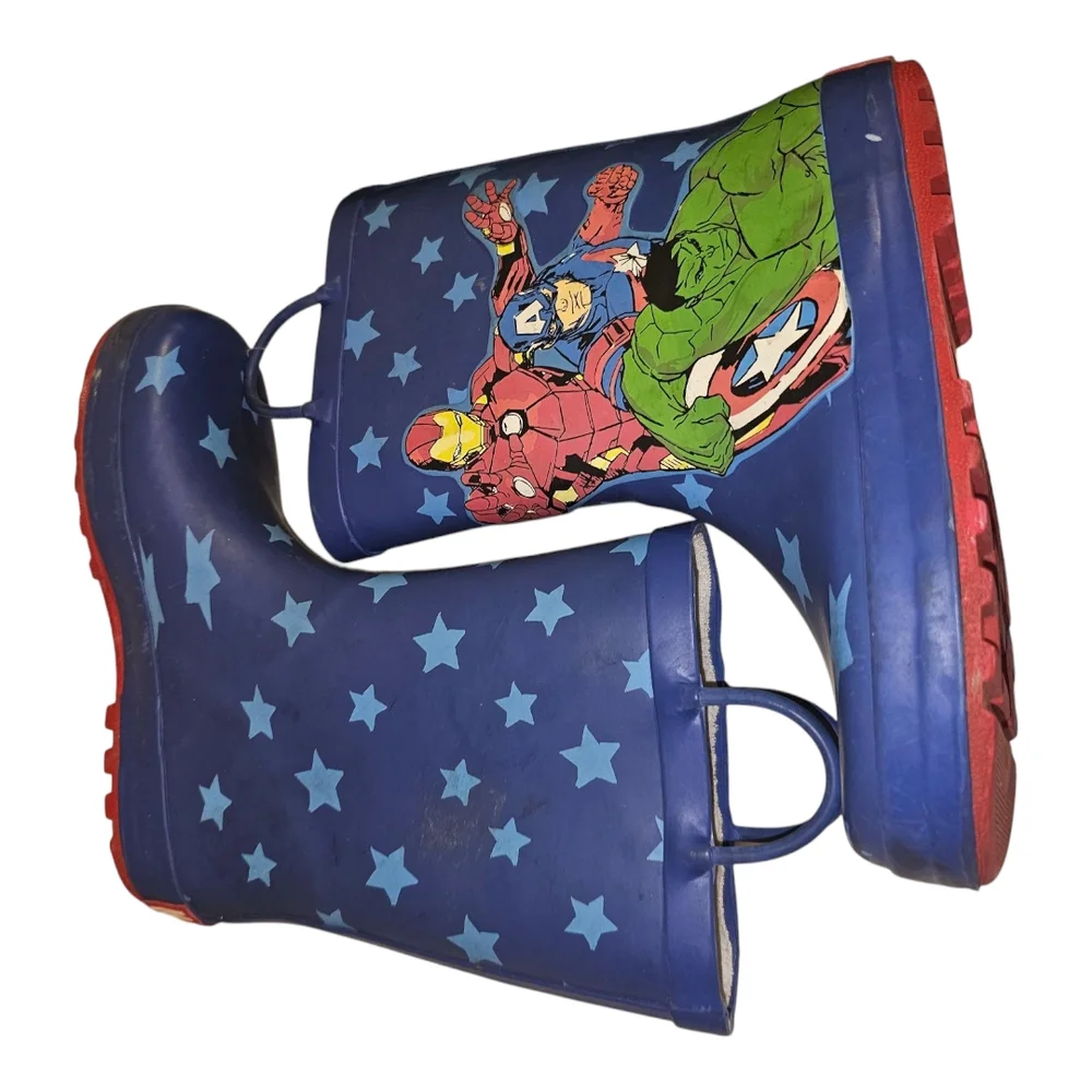 Marvel Kids Blue Superhero Rain Boots